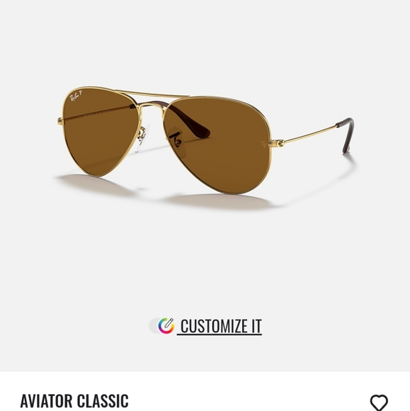 Ray-Ban Accessories - 🚫SOLD Ray-ban classic aviator RB3025 large 58mm brown gold frame polarized lens